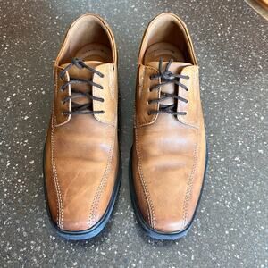 Clarks Men's Brown Lace Up Oxford Dress Shoes Size 8 #261300957070